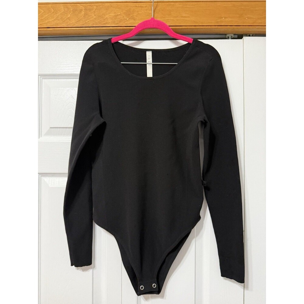 Lululemon Ribbed Long Sleeve Bodysuit – Black – Size XL